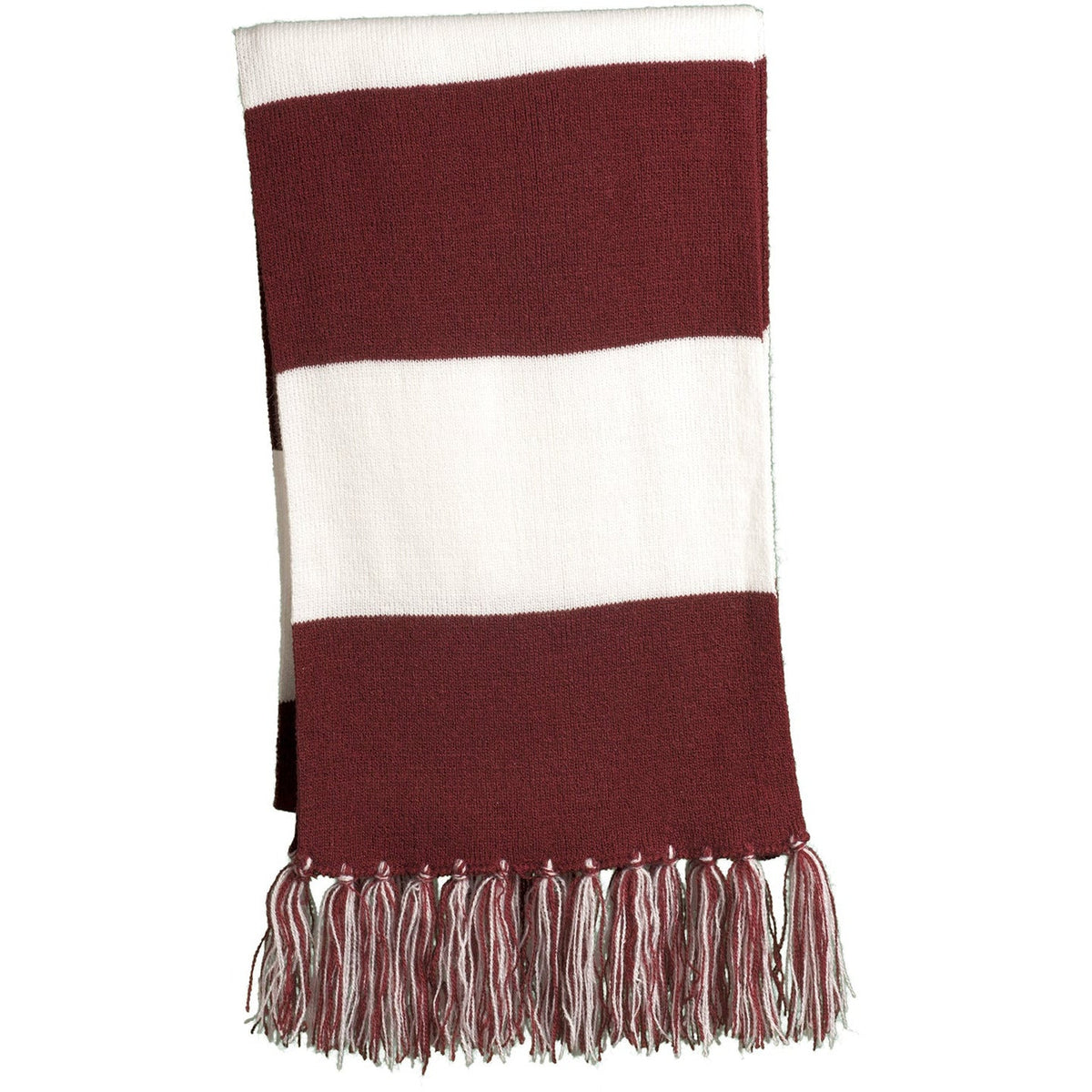 Maroon/ White