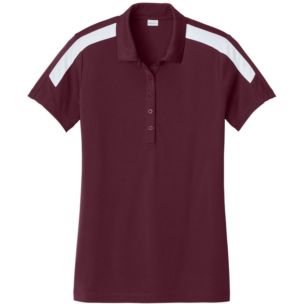 Maroon/ White