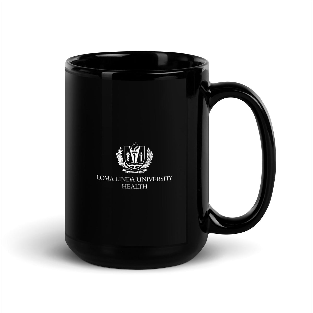 Loma Linda University Health Black Glossy Mug