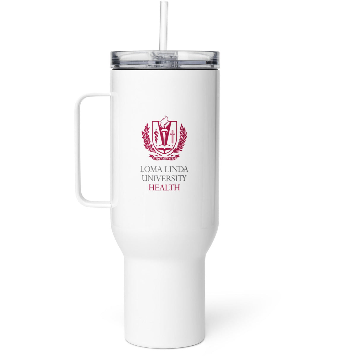 Loma Linda University Health Travel mug with a handle