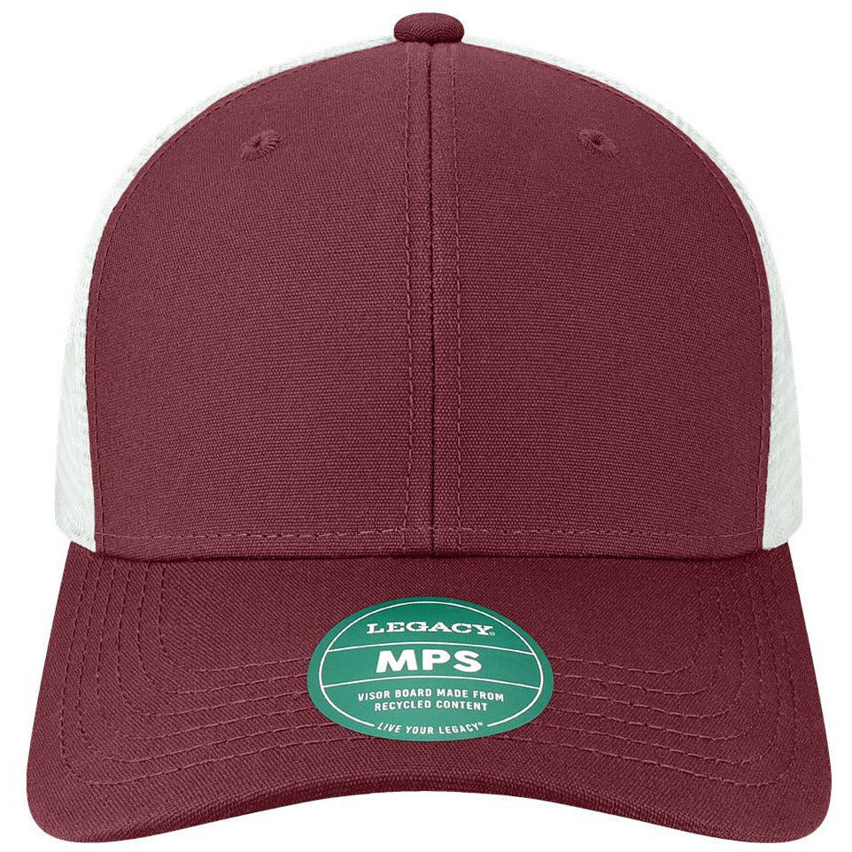 Maroon/ White