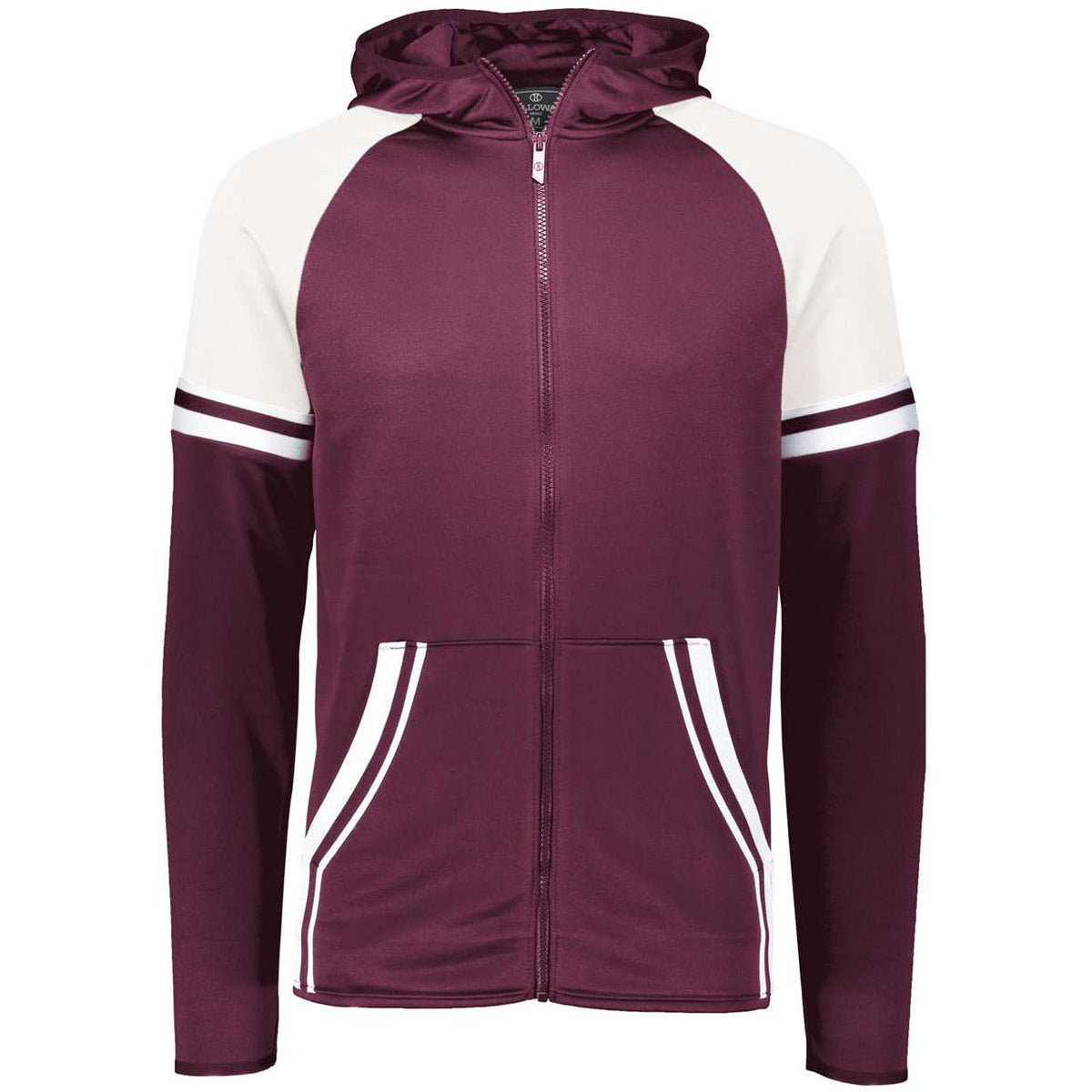 Maroon/ White