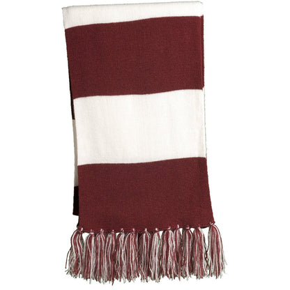 Maroon/ White