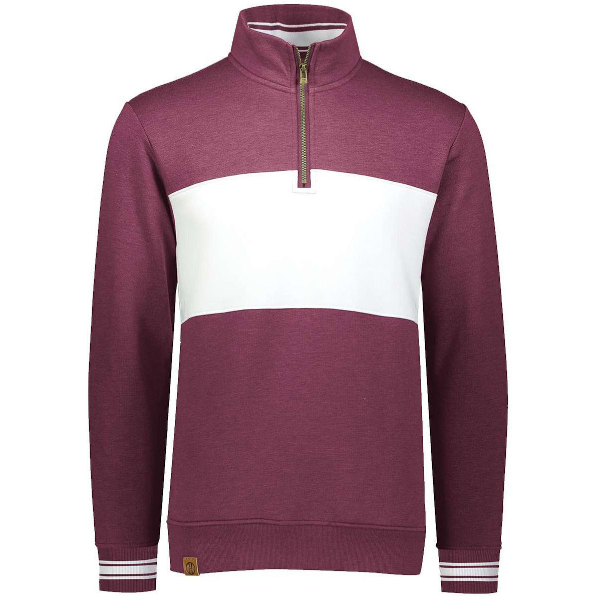 Maroon Heather/ White