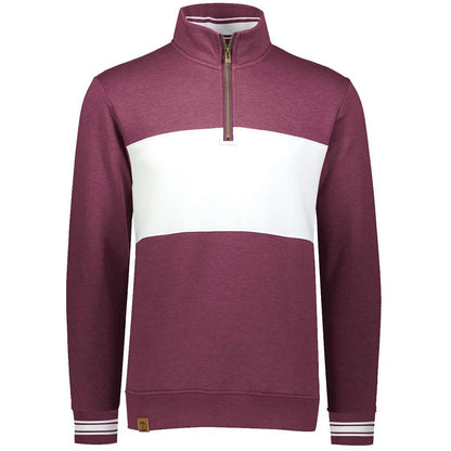Maroon Heather/ White
