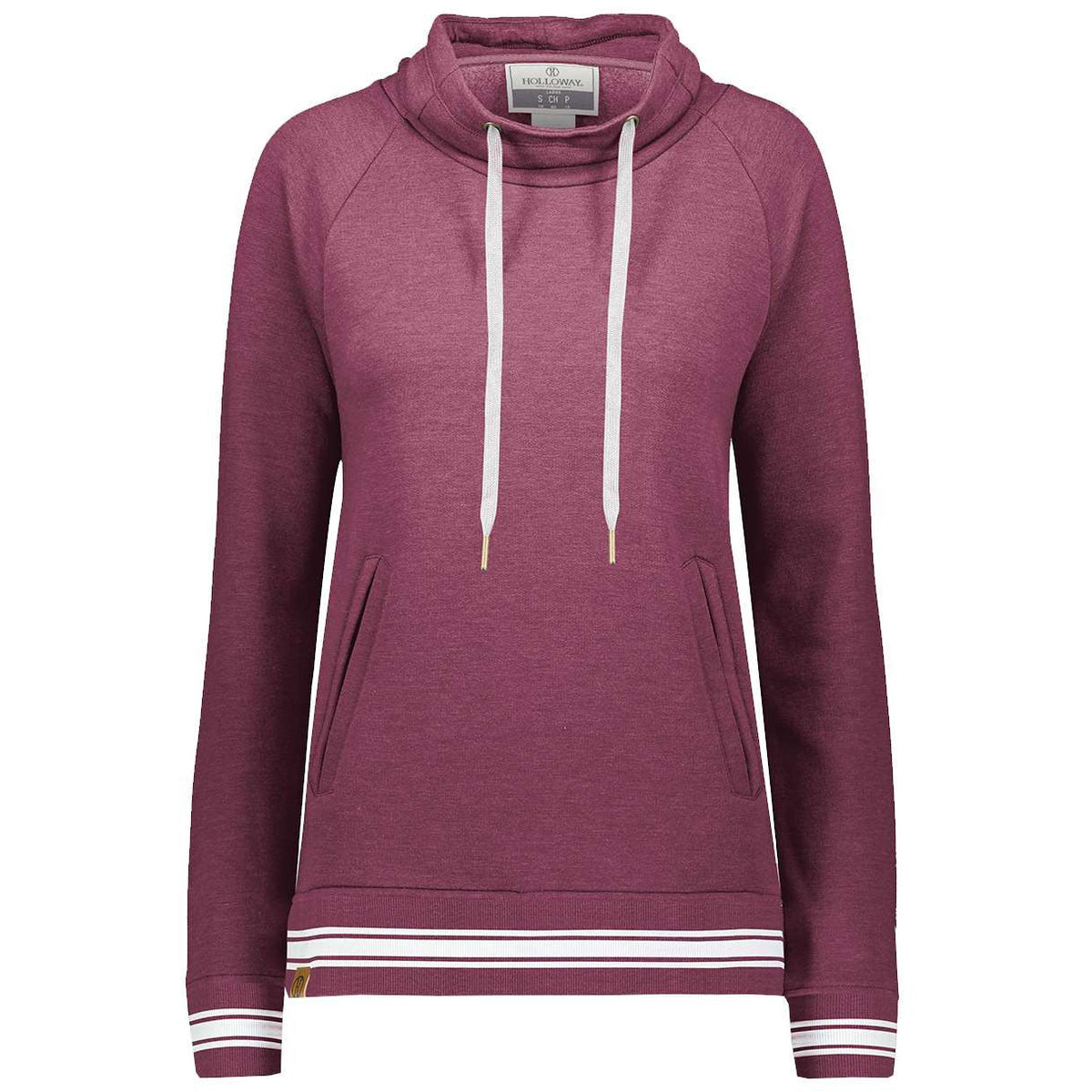 Maroon Heather/ White