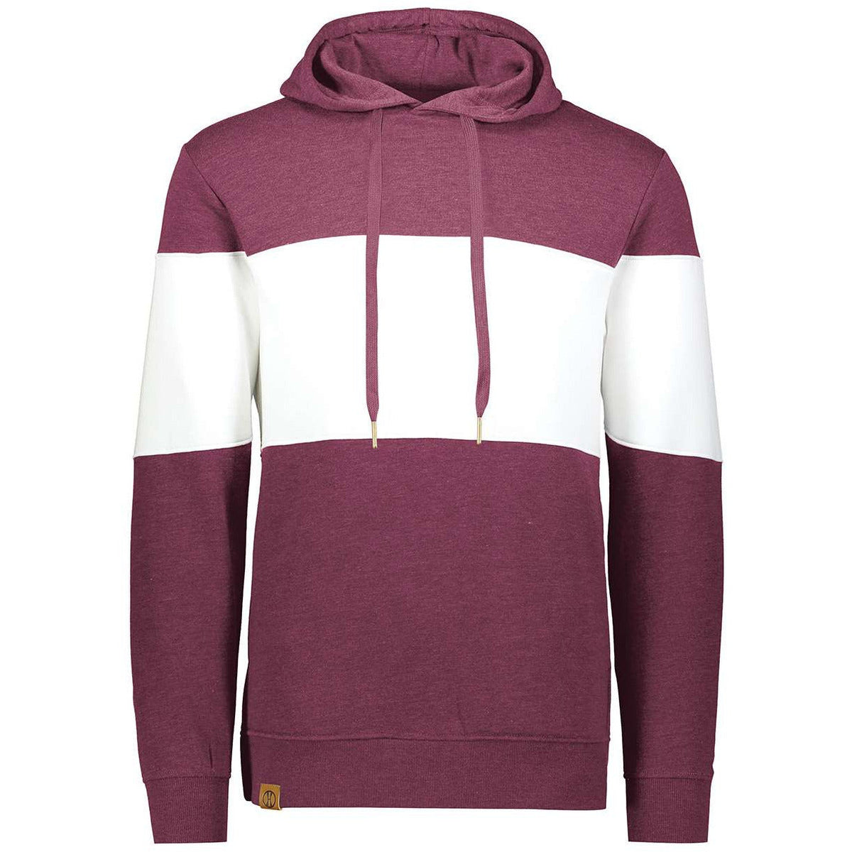 Maroon Heather/ White