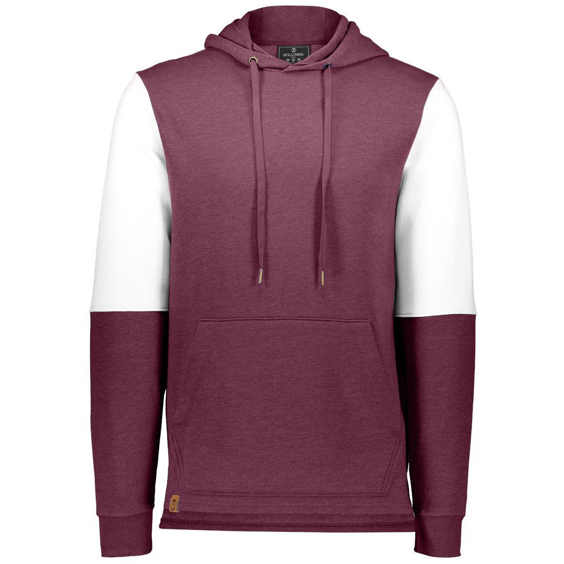 Maroon Heather/ White