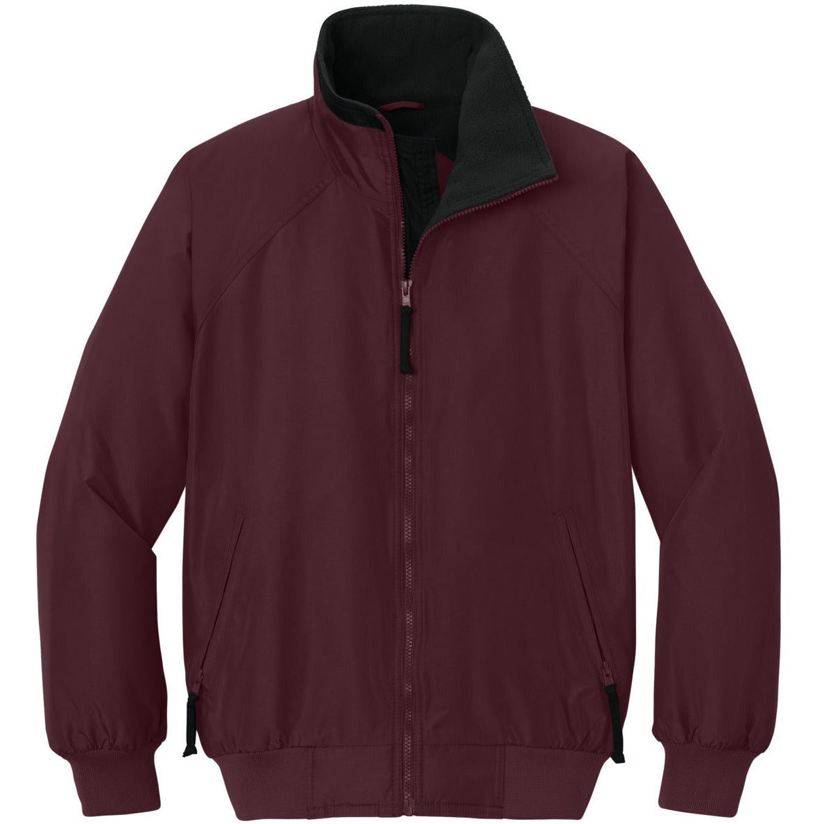 Maroon/ True Black