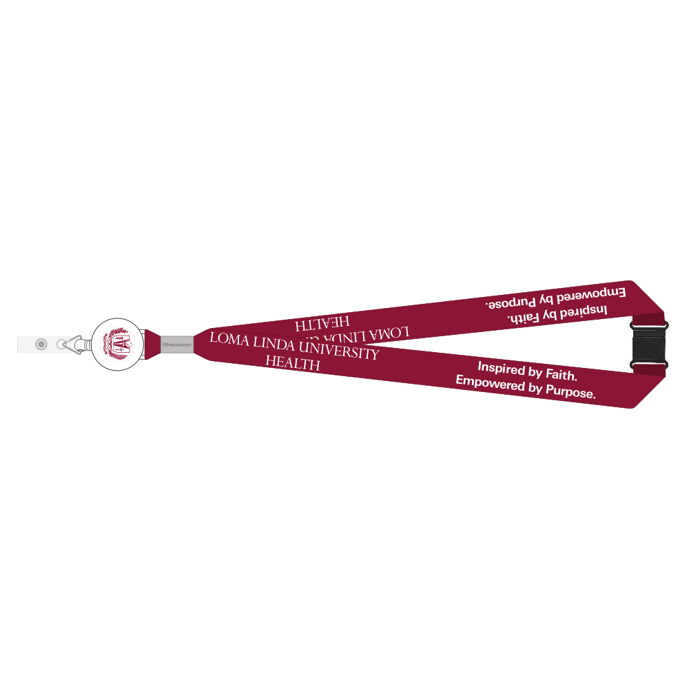 1" Dye Sublimated Lanyard with Badge Reel Combo