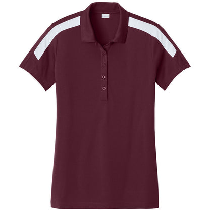 Maroon/ White