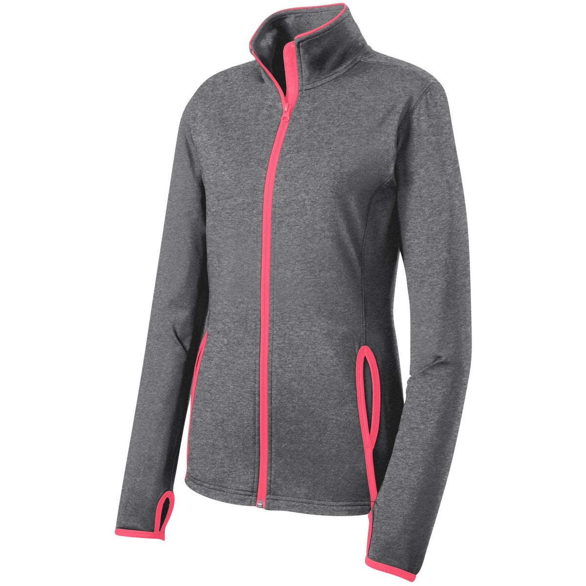 Charcoal Grey Heather/ Hot Cor