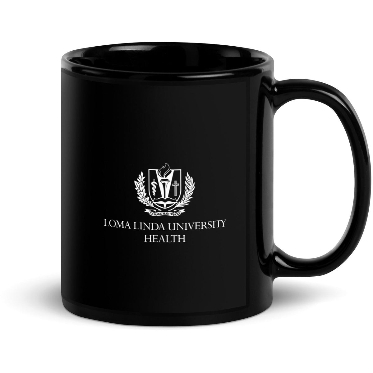 Loma Linda University Health Black Glossy Mug