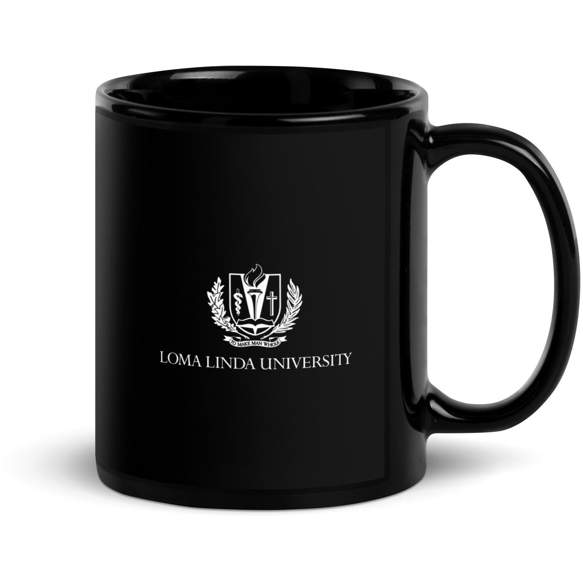 Loma Linda University Black Glossy Mug