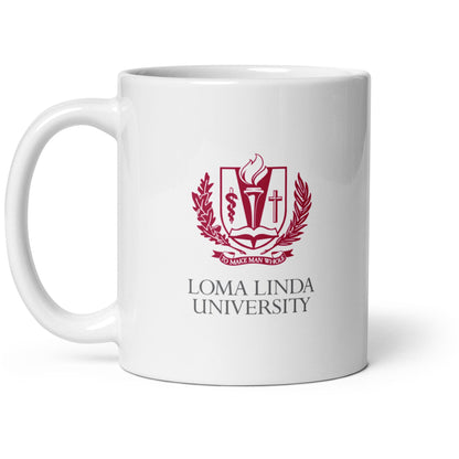 Loma Linda University White glossy mug