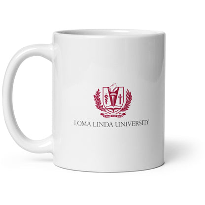 Loma Linda University White glossy mug
