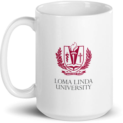 Loma Linda University White glossy mug