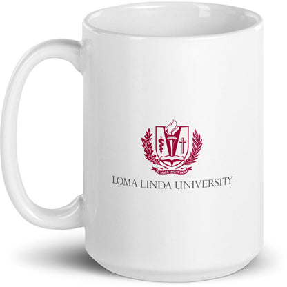 Loma Linda University White glossy mug