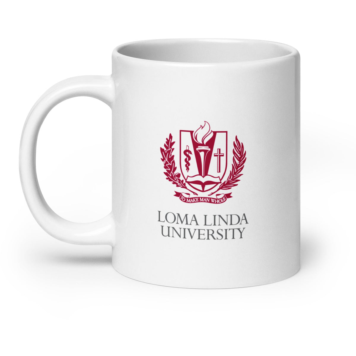 Loma Linda University White glossy mug
